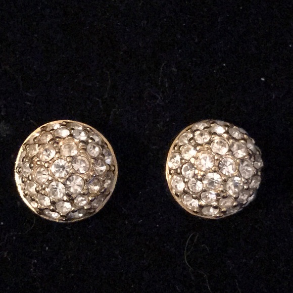 Jewelry - Crystal rhinestone pave dome stud earrings Jewelry - Crystal rhinestone pave dome stud earrings